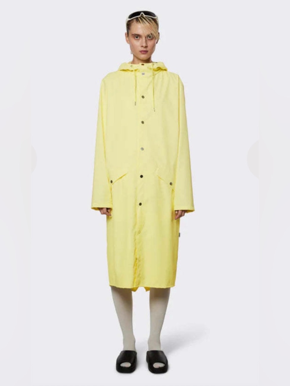 NWT Rains Long Straw Waterproof Raincoat size M ptp 22”